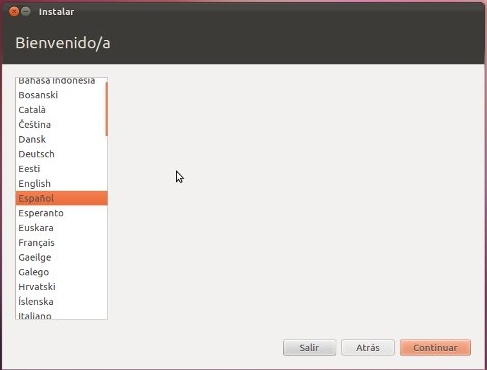 Ubuntu Instalador Idioma